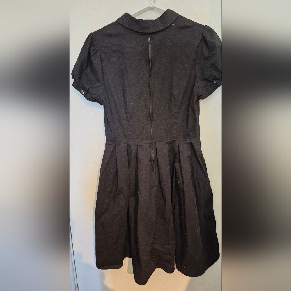 Hell Bunny Samara Black Dress SZ.M - Picture 5 of 8
